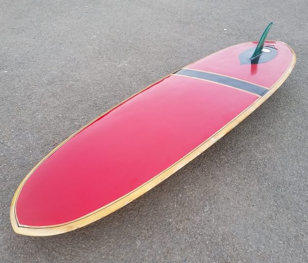 Vintage bilbo 1960s surfboard transitional