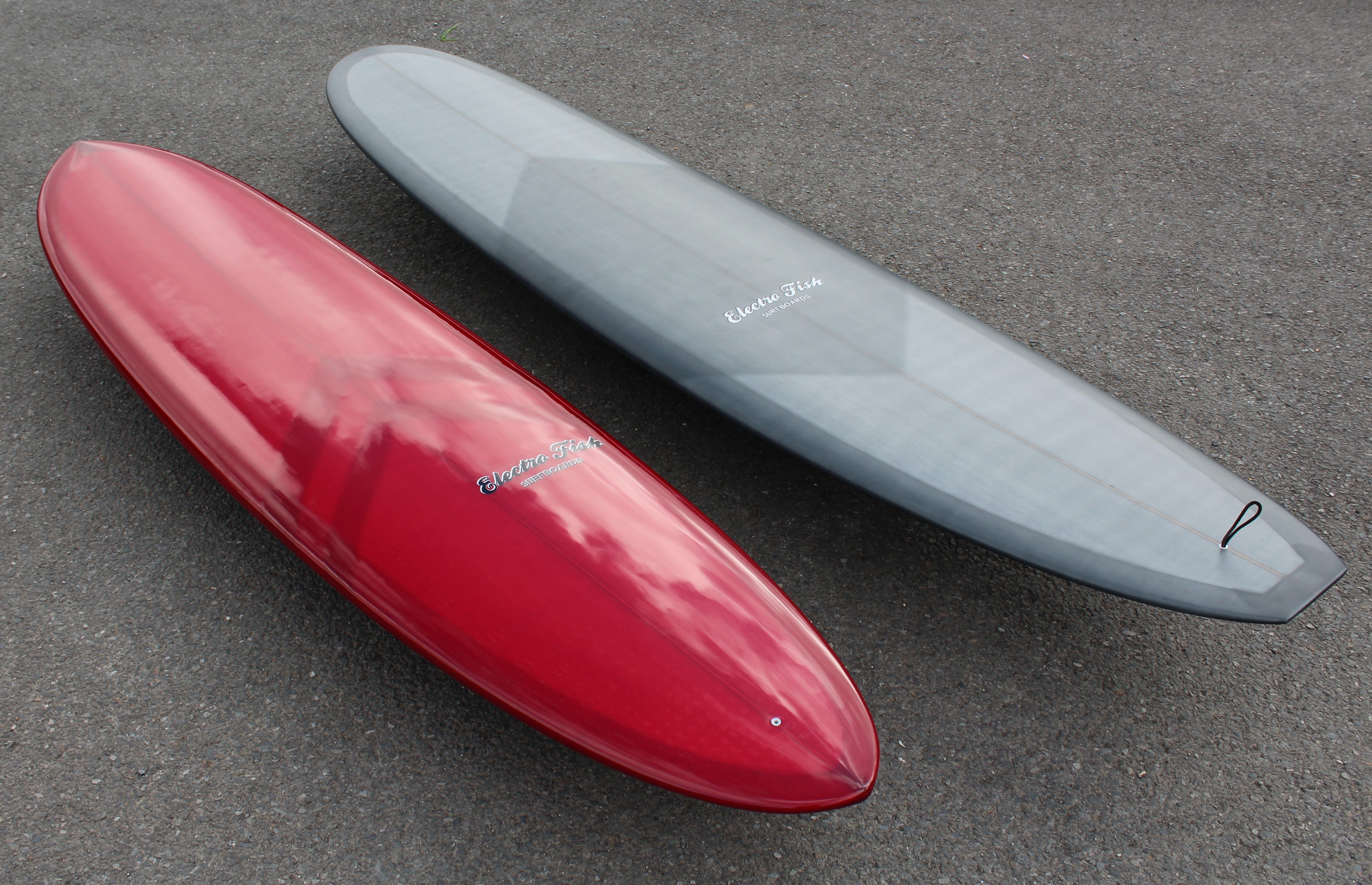 8'0 Midlength Surfboard In Deep Red Gloss Electrofish Surfboards
