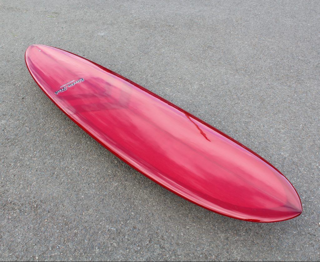 8'0 Midlength Surfboard In Deep Red Gloss