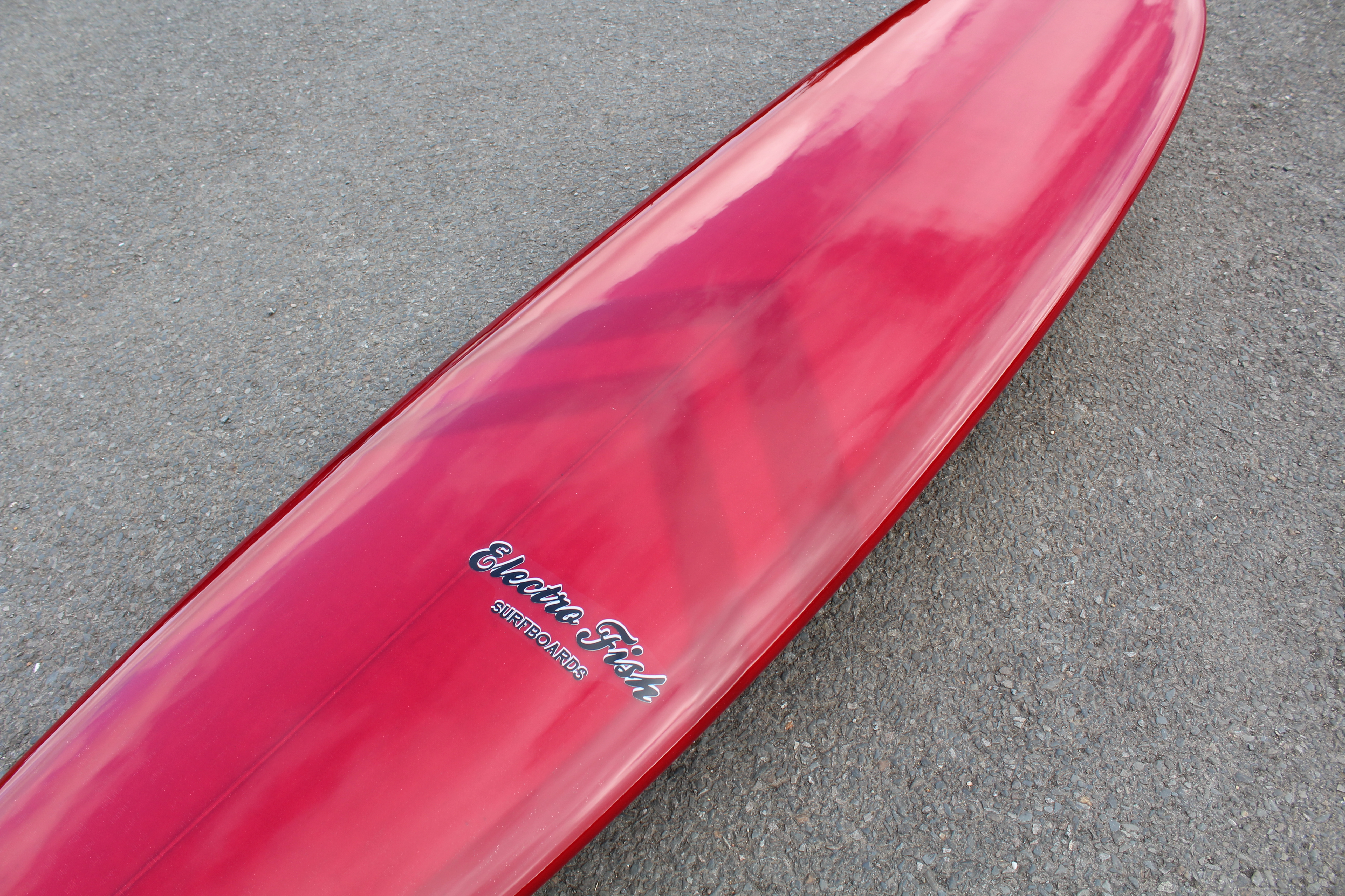 8'0 Midlength Surfboard In Deep Red Gloss Electrofish Surfboards