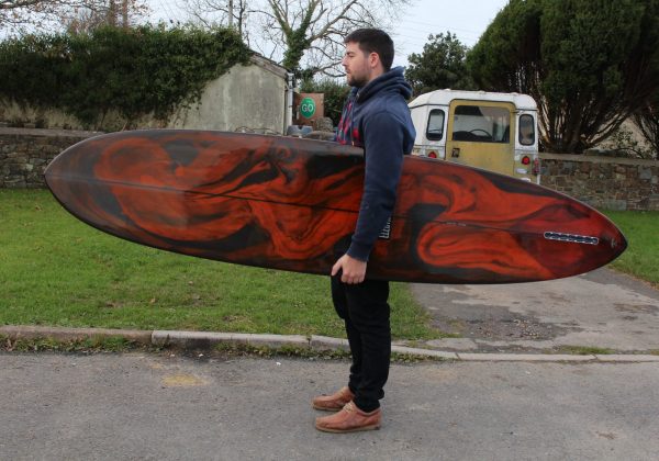 Resin Swirl Midlength Surfboard