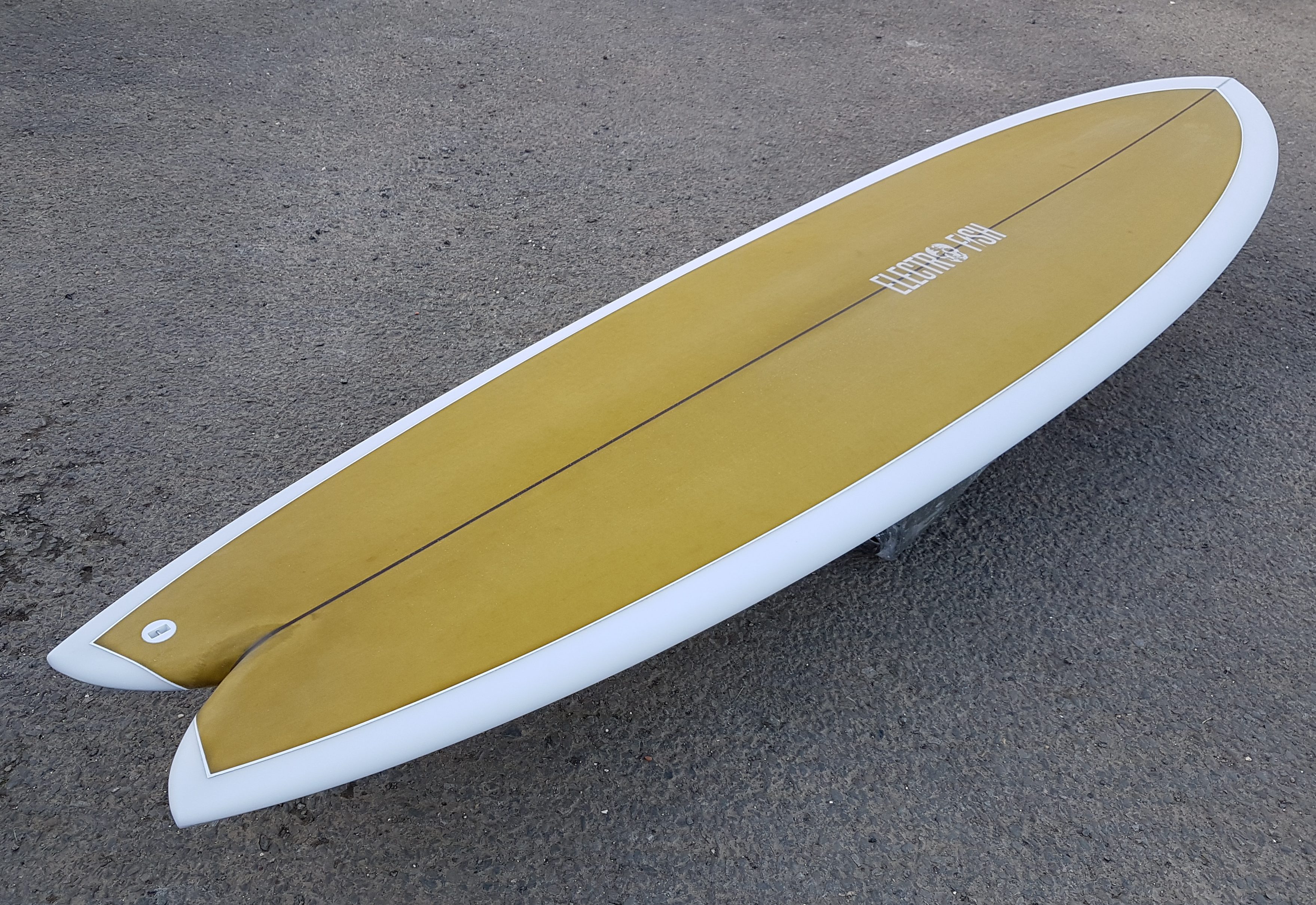 7'0 Long Fish Midlength Surfboard Twin Fin Futures Electrofish Surfboards