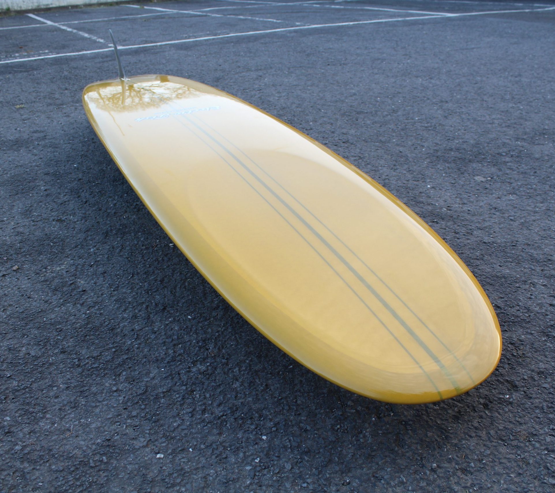 9'6 Traditional Noserider Glass On Single Fin Longboard - Image 17
