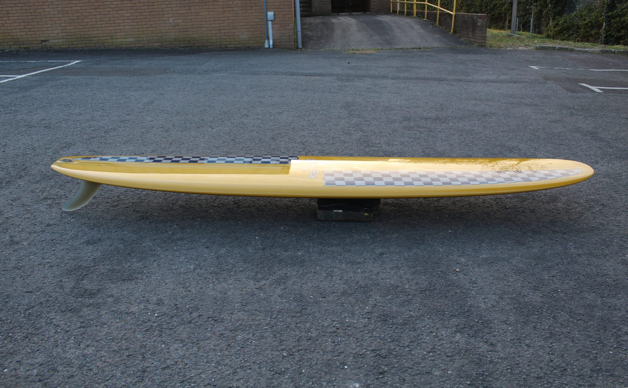 9'6 Traditional Noserider Glass On Single Fin Longboard - Image 4